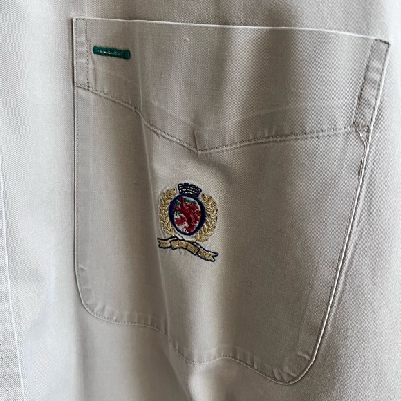 Tommy Hilfiger Tan Button Down - Sz Medium - Picture 5 of 5
